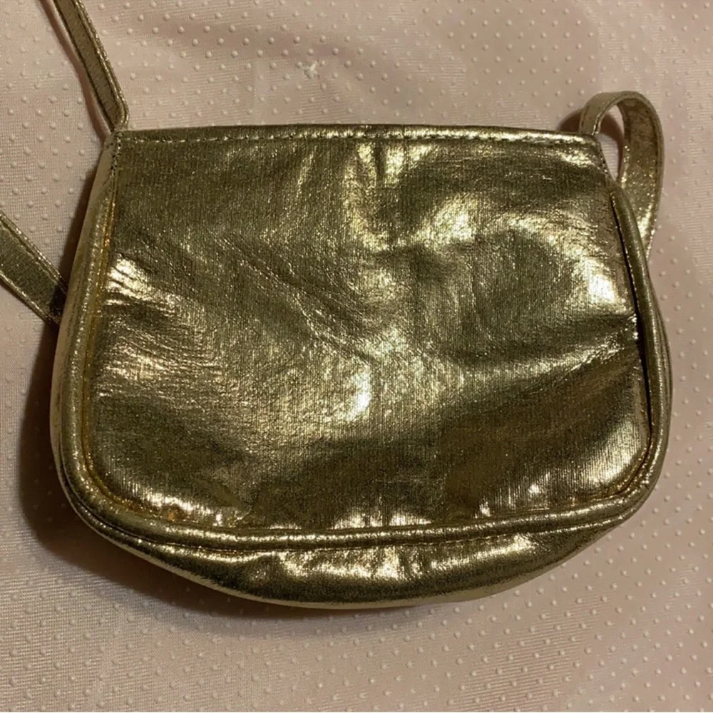 By Minnie Minors Gold Butterfly Accent Bag